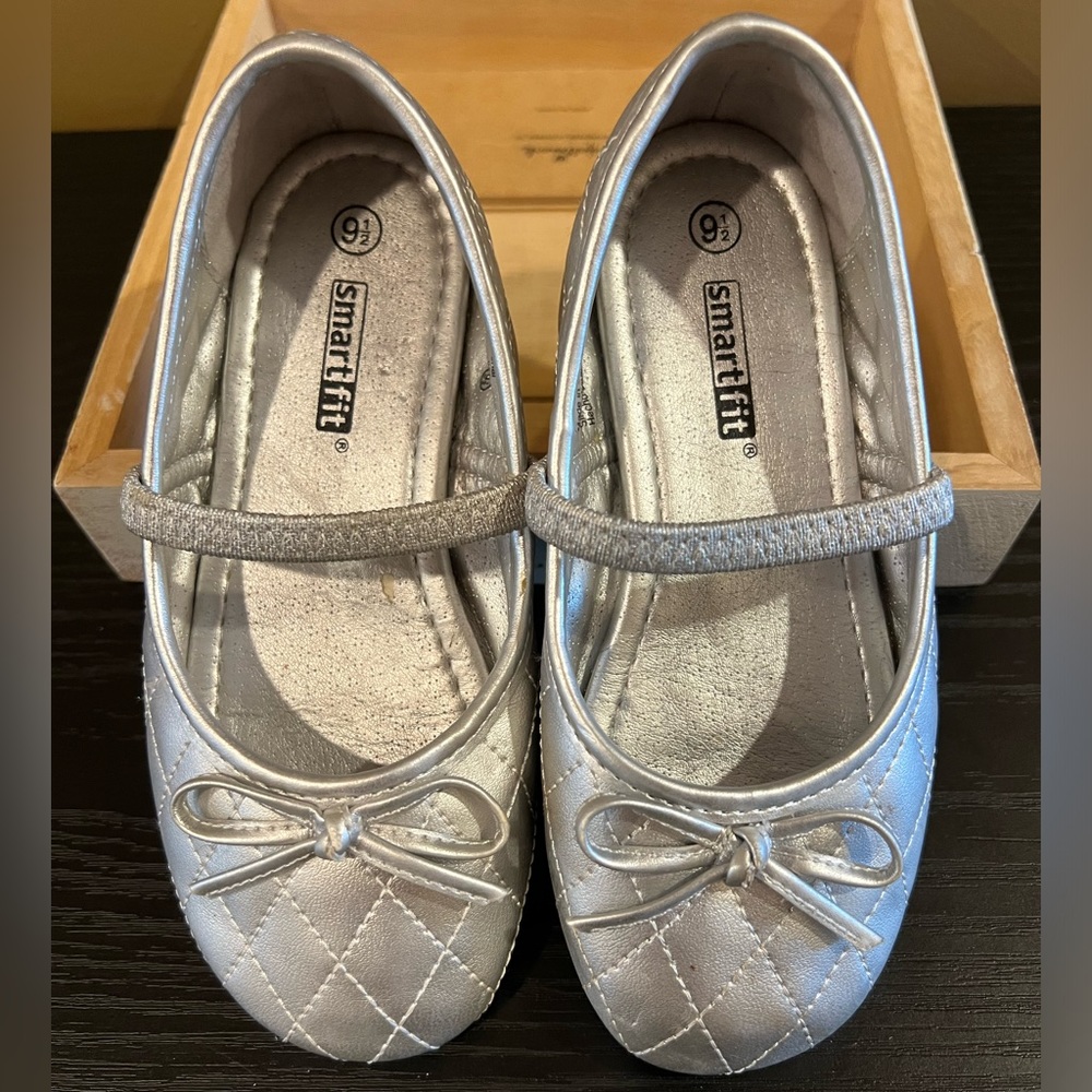 SmartFit Toddler Silver Ballet Shoes